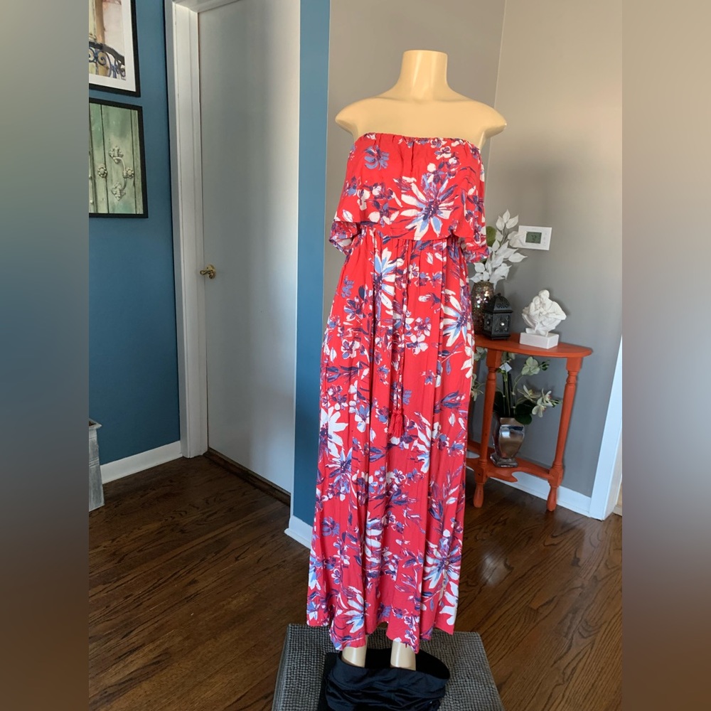 Jopna red floral dress size M